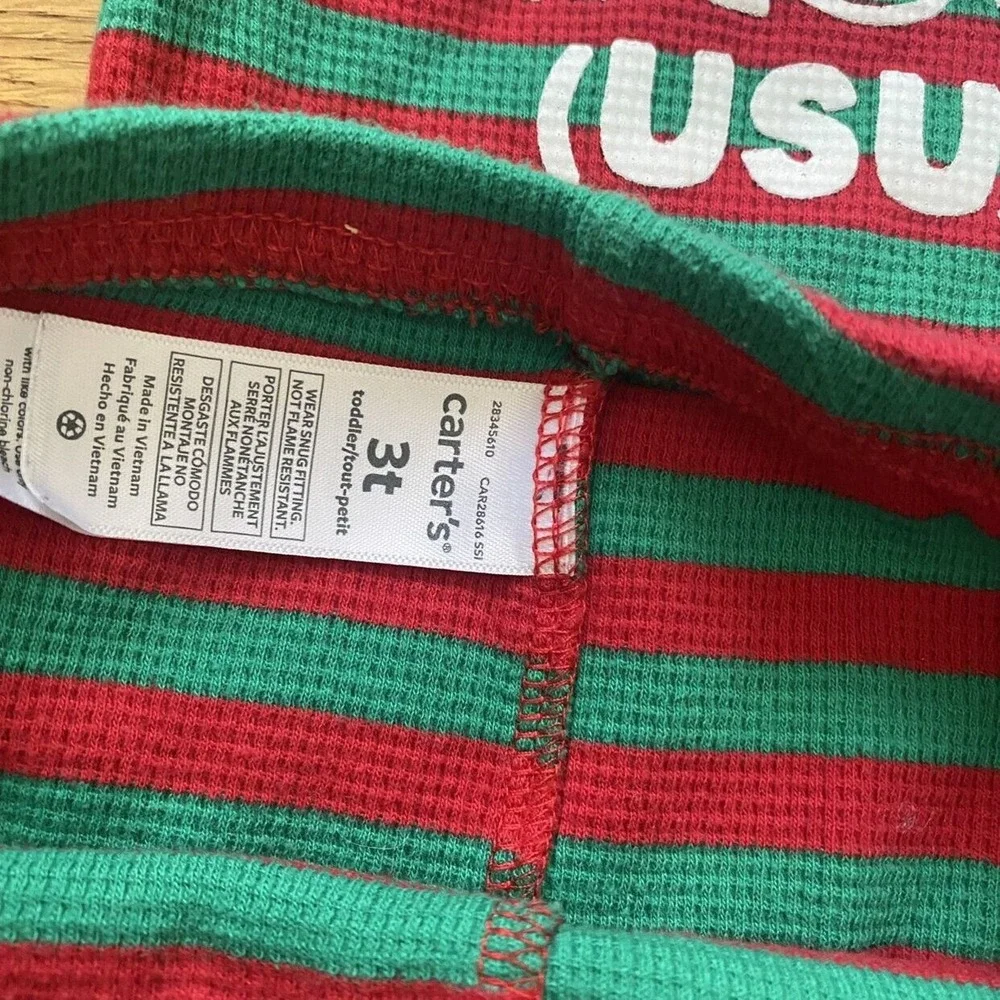 Carter's Striped Christmas Pajamas Size 3t‎